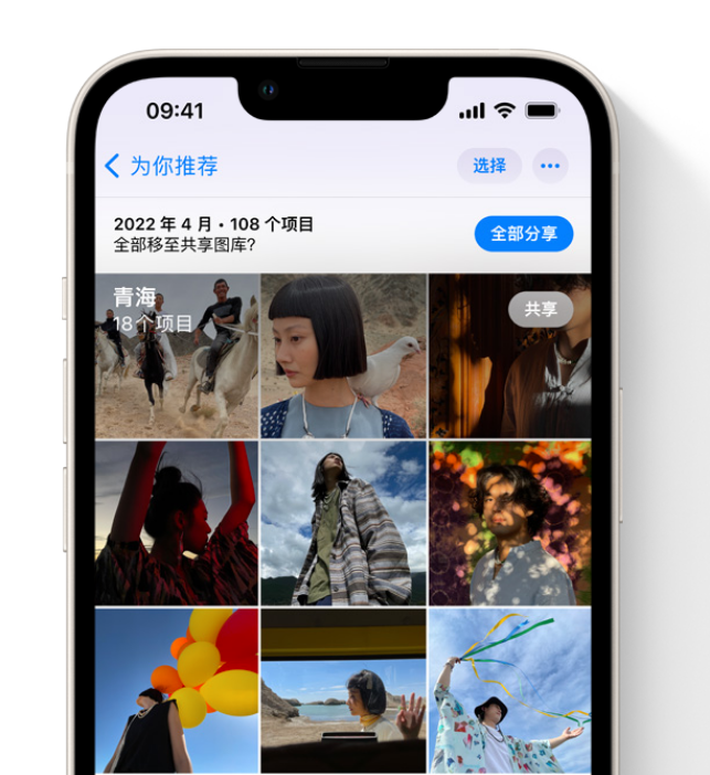 鄂尔多斯苹果维修网点分享在 iPhone 上使用共享图库 