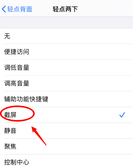 鄂尔多斯苹果手机维修分享iPhone12如何启用双击截屏 